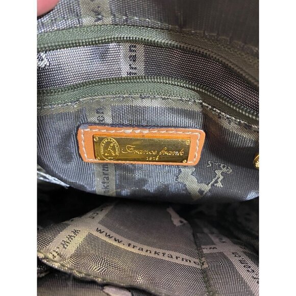 France Frank Farmer 1878 Tan Map Print Crossbody Purse with Adjustable Strap - Picture 10 of 11